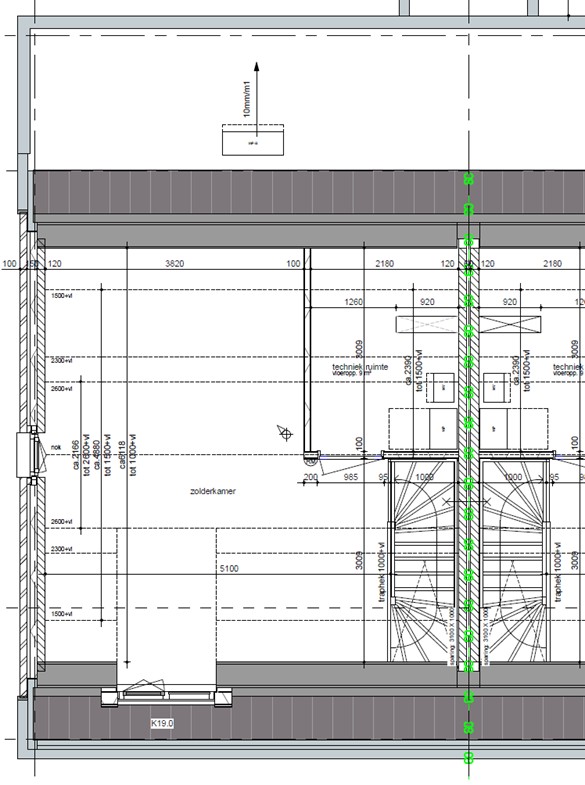 Plattegrond woningen verdieping